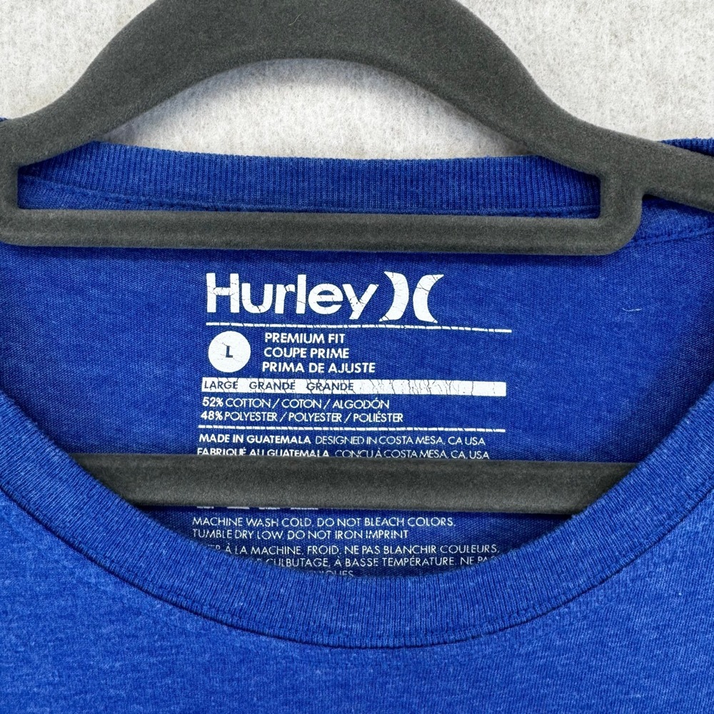 Boise State Broncos Mens Large T-Shirt Hurley Premium Fit NCAA American Flag - Picture 3 of 5